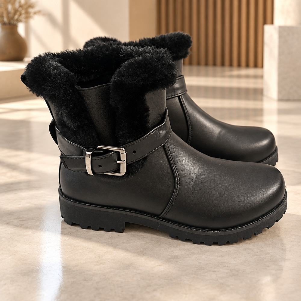NWT Lamo Womens Fur Lined Lug Sole Winter Boots Size EU39 US 8.5